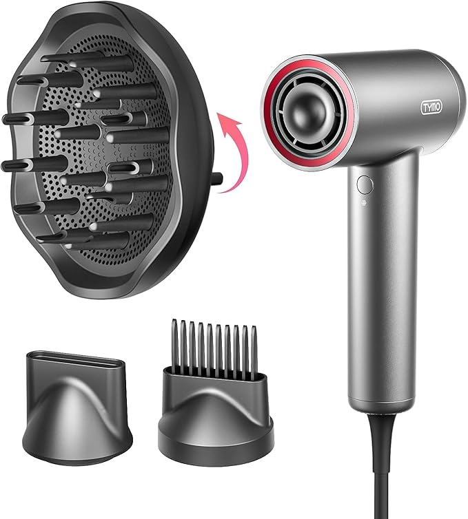 TYMO AIRHYPE Lite Hair Dryer with 3 Attachment