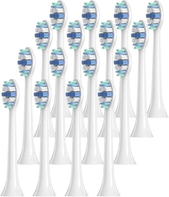 16pcs Toothbrush Brush HeadCompatible for HX3 HX6 HX9 Series HX3210 3211 6150 6500 6510 6530 9342 6730 9312 9372care