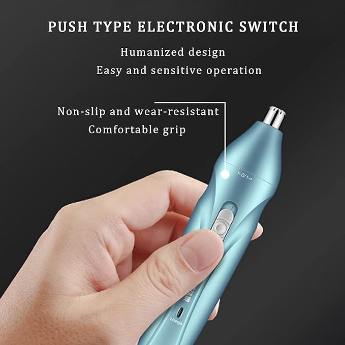 Nose Hair Trimmer USB Rechargeable Ear and Nose Hair Trimmer for Men Professional Painless Nose Hair Remover Mens Grooming Kit with Electric Ear Hair Trimmer