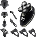 Head Shaver for Men 5 in 1 Men's Electric Shaver Portable Beard Trimmer Hair Clipper USB Rechargeable Waterproof LCD Bald Razor