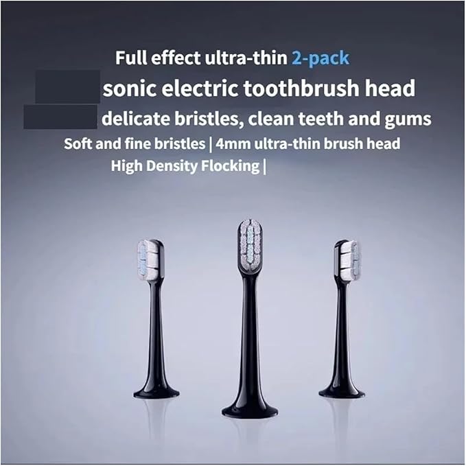 Compatible for Toothbrush Head T700 Sonic Electric Waterproof Soft Health Replacement Bristles 2PCS