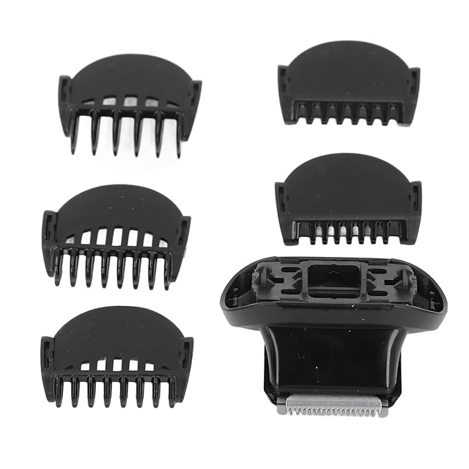 Beard Trimmer Head Replacement Series 5/6/7 Replacement Beard Trimmer Guards with 5 Guards Combs Compatible with 5018s 5020s 5035s 5049cs 6020s 6040cs 7020s 7025s