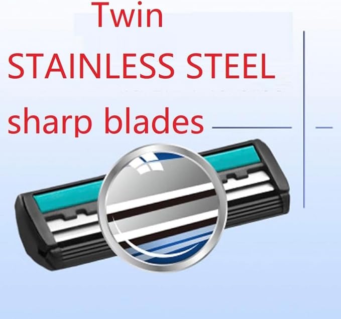 720 Pcs Disposable Twin Blade Razors with Safety Cap Stainless Steel Blades