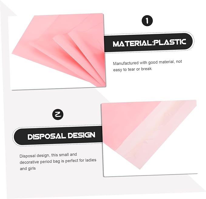 NOLITOY 4sets Feminine Disposal Bags Sanitary Napkin Bag Odorless Tampon Storage for Women 100pcs*4