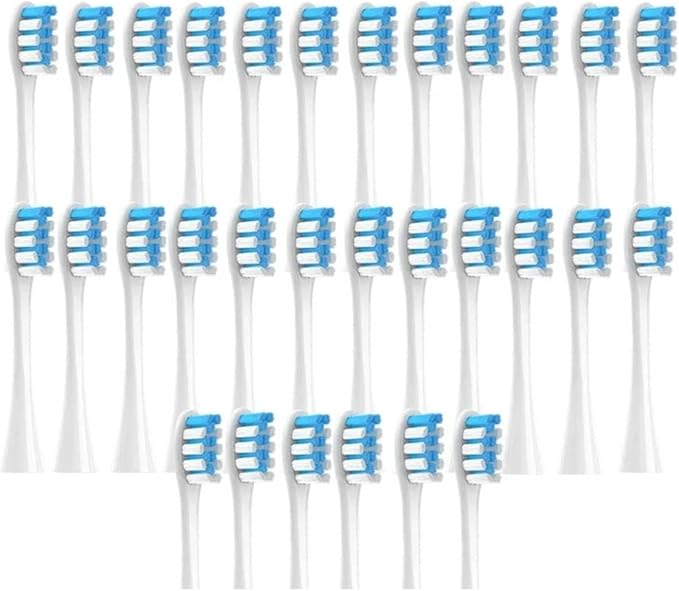30/50PCS Vacuum Brush Compatible for Oclean X PRO/ Z1/ F1/ One/Air 2 /SE Replacement Head Toothbrush Nozzles Soft Bristle(50Blue)