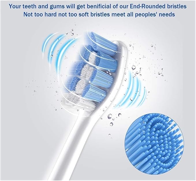 16PCS Toothbrush Heads HX9034Compatible for Philips HX3211 HX3281 HX6220 HX6211 HX6231 HX6250 HX6252 HX9322 HX9331 HX9334 HX6253 HX6530
