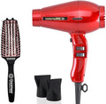 Turbo Power TwinTurbo 3800 Ionic &amp Ceramic Cranberry Hair Dryer and Miracle Medium Detangling Brush Blush Pink