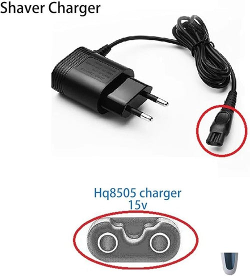 15V 5.4W Razor USB Charger CableCompatible for PhilipsElectric Shaver HQ8505/6070/6075/6095 EU Plug Power Adapter Cable.