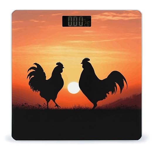 Animal Chickens Bathroom ScaleHighly Accurate Digital Weighing Machine for People Bright LED Display Weight Scale for The Aldult Home Use
