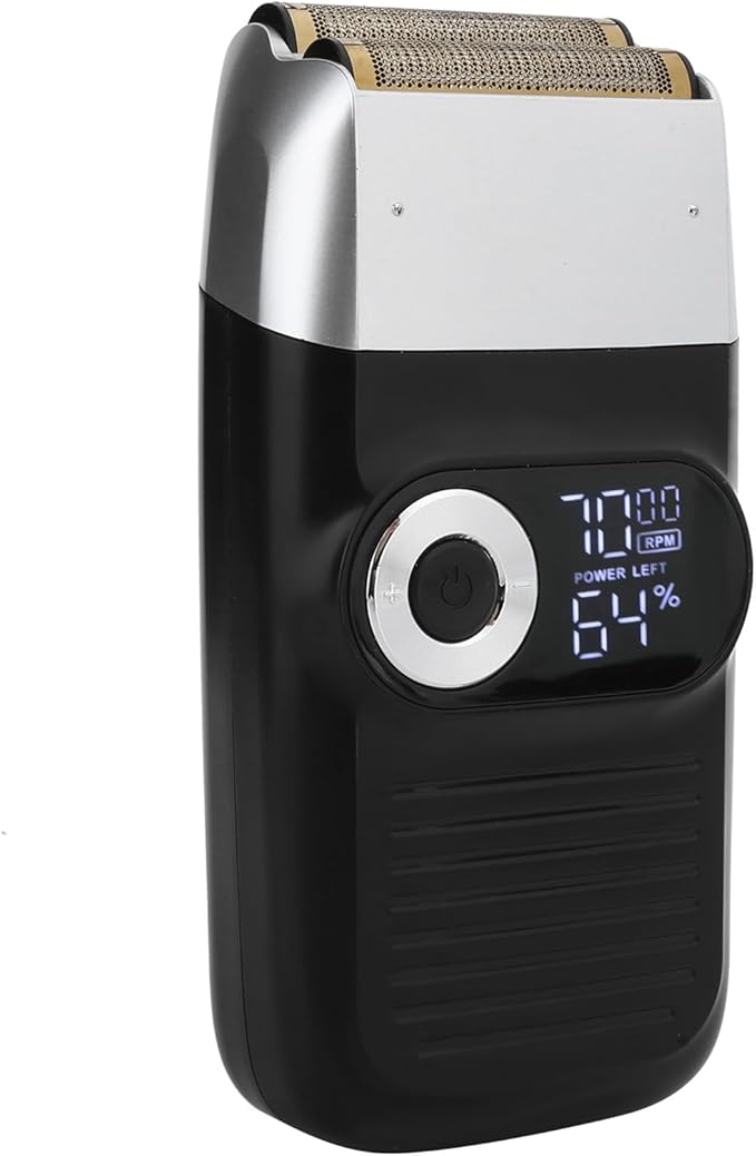 Double Foil Rechargeable Electric Electric Shavers for Men Low Noise Powerful Electric Foil and Bald Shavers Beard Trimmer for Close Smooth Shaving
