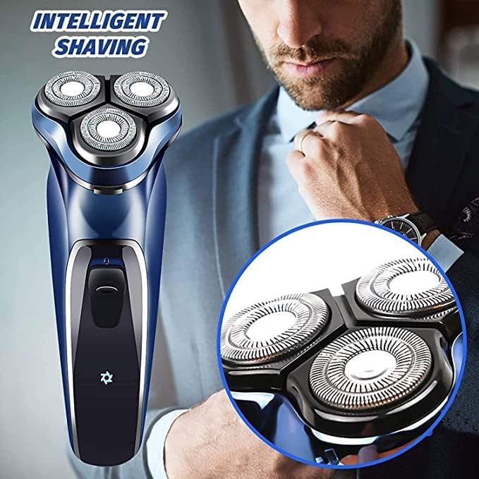 Mens Electric RazorDry Wet Waterproof Man ShaverPortable Facial Cordless Shaver Travel USB Rechargeable Easy to Operate and Store