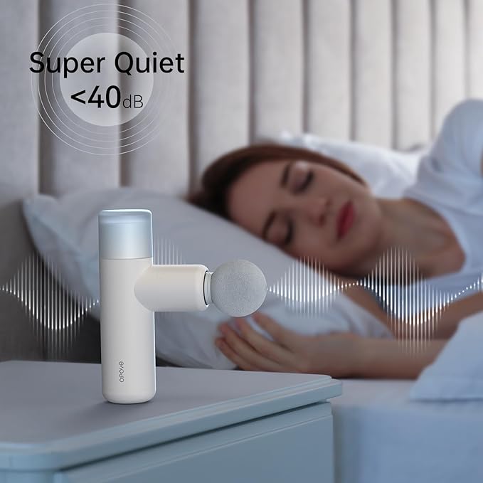 Opove M3 Mini Massage Gun for Back Pain Relief with Facial Mode 7mm Amplitude 4 Vibration Levels Ultralight Portable and Rechargeable Fascia Gun Active Recovery Women Presents