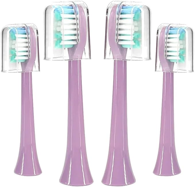 4pc Tooth Brush Head Replacement Compatibility for S100 Sonic Toothbrush(Black-4)