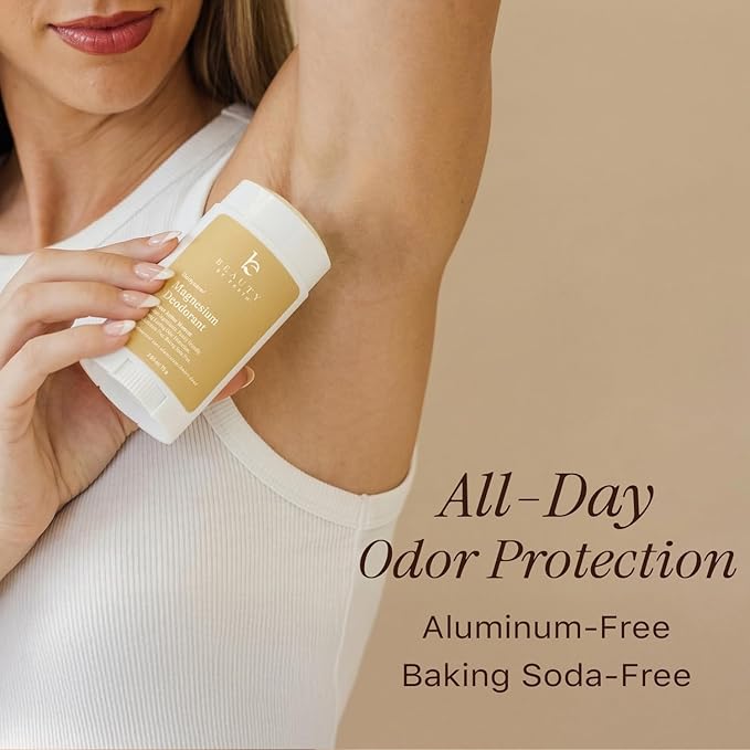 Natural Deodorant for Women - Aluminum &amp Baking Soda Free USA Made for Long-Lasting Odor Protection Made with 55% Organic Ingredients Kid &amp Sensitive Skin Safe Magnesium Deodorant