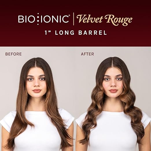 Bio Ionic Long Barrel Curling Iron with Moisture Heat Technology &amp NanoIonic MX Versatile Curling Wand - Multiple Barrel Sizes for Tight Classic Loose &amp Soft Curls