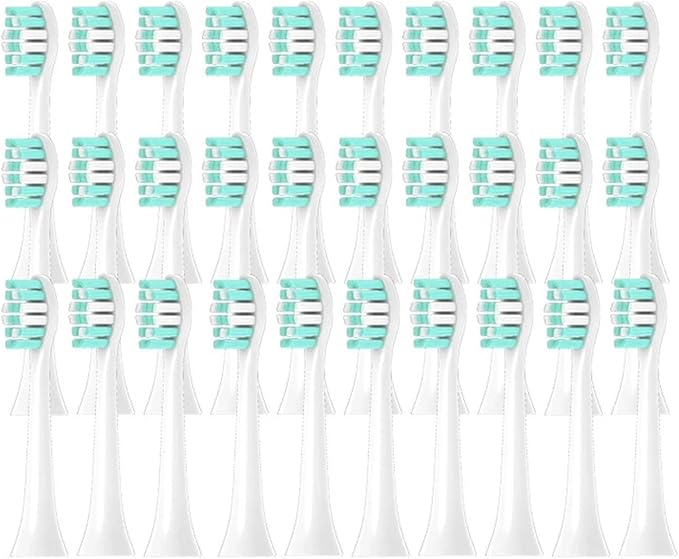 Compatible for Philips HX6100 HX6220 HX6212 HX6312 HX6411 HX6431 HX6500 HX6511 HX6512 Replacement DuPon Toothbrush Soft Bristle Brush Heads(400mm)