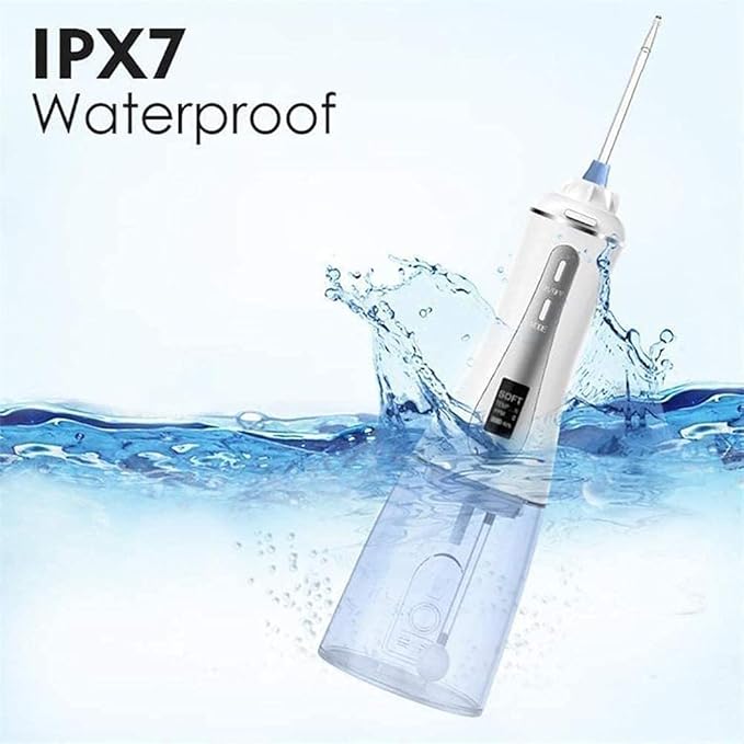 Cordless Water FlosserCordless Dental Oral Irrigator with 300ML Water Tank USB Charging IPX7 Waterproof Oral Irragatorfor Family Travel