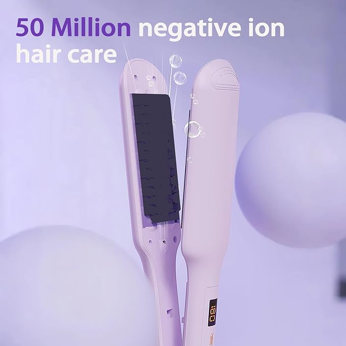3D Grid Professional Volumizing Hair Crimping Iron Hair Fluffy Corrugated Iron 1.5 Inch Lasting Volume Increase Hair Volume Hair Volumizer Artifact Styling Tool