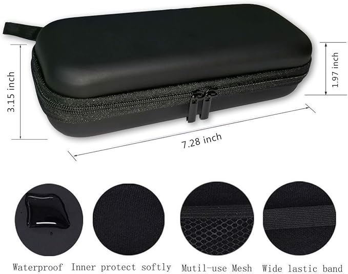 INVODA 6PCS Shaver Replacement Heads Compatible with Micro Touches Solo Trimmer Bundle with 1 Shaver EVA Storage Case
