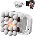 16-Head deep Tissue Massager 2026 Upgraded Version Portable 16-Head Massage Gun Set 30 Intensity Levels and 3 Smart Modes Suitable for Neck Shoulders Upper arms and Buttocks(White)