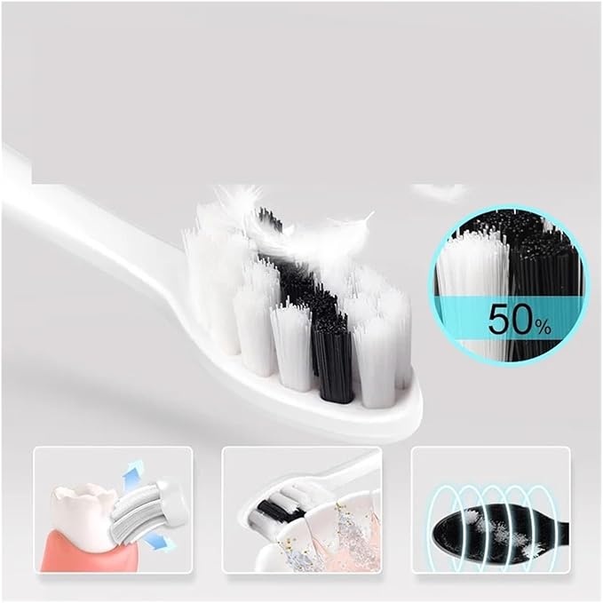 8/16PCS Electric Toothbrush Replacement HeadsCompatible for SEAGO 2725/S2/S5/SX/SG972 YUNCHI Y7 Brush Nozzle(16Pink)