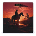 Cowboy West Scale for Body Weight Sturdy Tempered Glass Weighing Scales with LCD Display Accurate Digital Bathroom Scale Convenient Body Fat Smart Scales Easy Read
