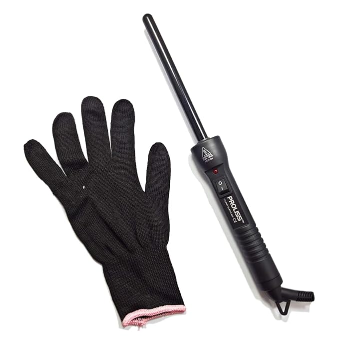 PROTWBL13MM-117 The Twister - 13mm Tourmaline-Infused Ceramic Pro Curling Wand - Black
