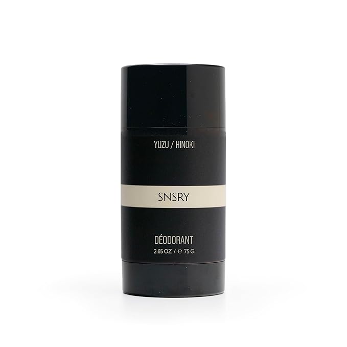 SNSRY Aluminum Free Deodorant | All-Day Protection for Men &amp Women | Unisex Scent | Niacinamide &amp Tocopherol (Yuzu/Hinoki)