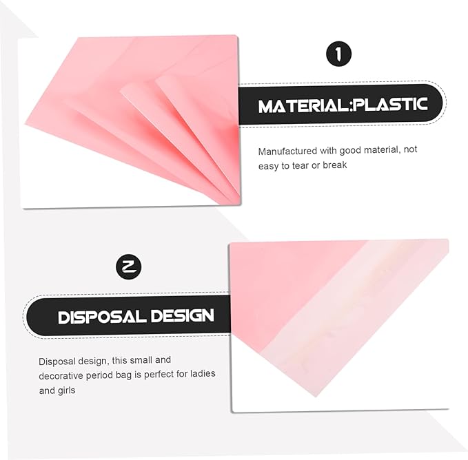 SHERCHPRY 500pcs Disposable Napkin Bags Feminine Disposal Pouches - Travel-Friendly for Pads and Liners