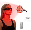 SANSI Red Light Therapy for Body Face with Clip 660nm 850nm 56Pcs Dual Chip LEDs High Irradiance Infrared Light Therapy Lamp for Skin Care Muscle Comfort Scalp Health Relaxation 32W E26 Base