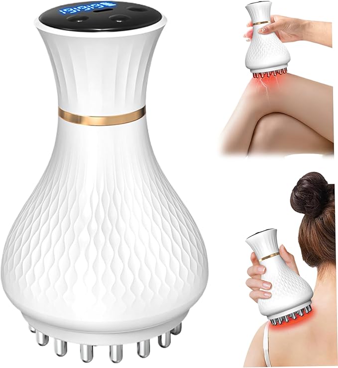 Electric Foot Massagers Ergonomic Cellulite Massager with Heating and Vibration Waterproof Body Sculpting Machine for Muscle Relaxation
