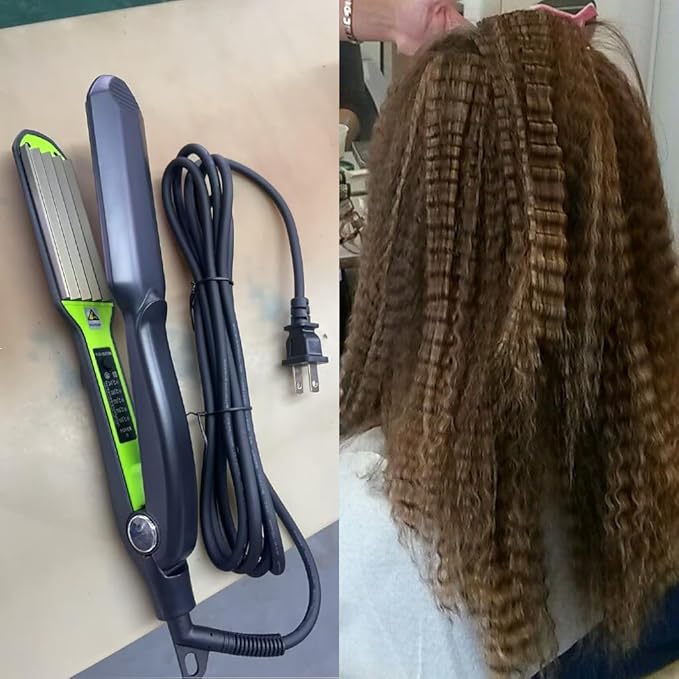 Hair Crimper for Women Crimping Iron for Volumizing Fluffy Hairstyle Crimper