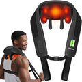 CooCoCo Cordless Neck MassagerBirthday Ideas for Dad Mom Neck and Back Massager for Pain Relief Deep Tissue Shiatsu Shoulder Massager for Pain Relief Back Massager with Heat