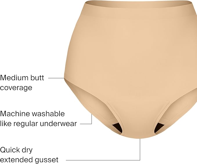 KNIX Super Leakproof High Rise Period Underwear for Women Machine Washable Reusable (1 Pack)