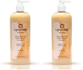 Omic LightenUp Anti-Aging Body Wash - 33.8 fl oz / 1000ml - Formulated to Bright and Soften Skin with Argan Oil and Shea Butter (Pack of 2)