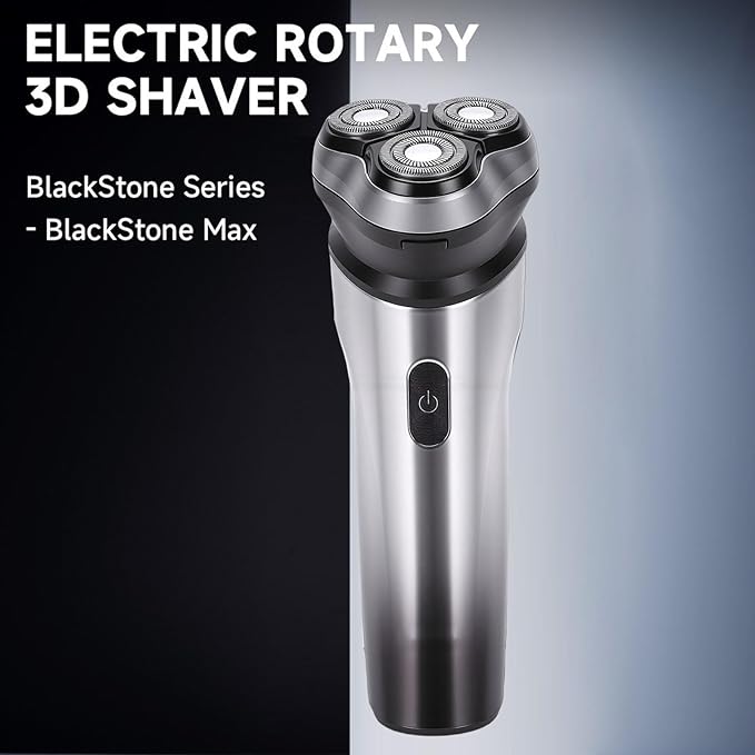 Electric Beard Trimmer Cordless Groomer with USB Rechargeable Lithium Ion Battery Interchangeable Heads for Men's Grooming