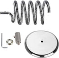 Table Hair Dryer Holder Spiral Blow Hair Dryer Holder with 304 Stainless Steel Base Stand Acrylic Hair Dryer Holder for Salon Home Desktop Mount