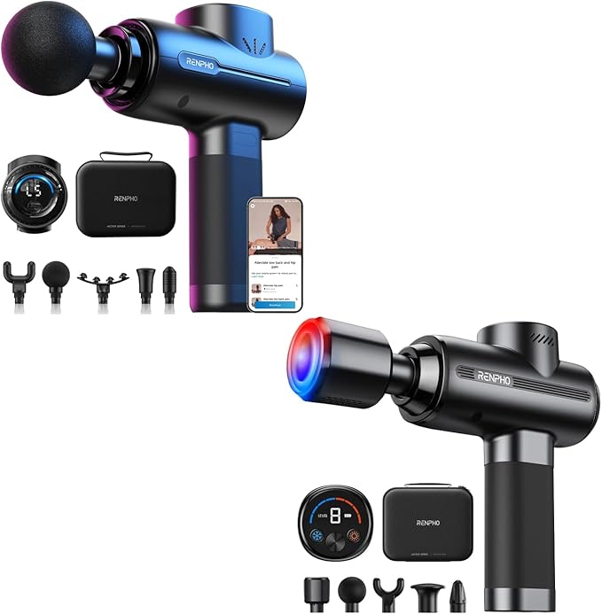 RENPHO Massage Gun with Heat and Cold Massager with Bluetooth