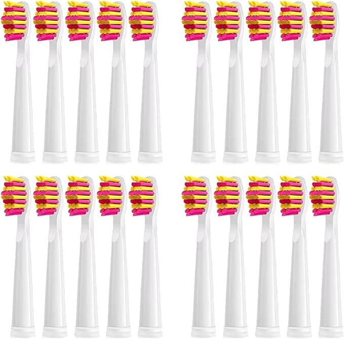 Replacement Toothbrush Head Bristle Brush Refill Compatibility for Refills FW-D1/FW-D3/FW-D7(20 PCS PK)
