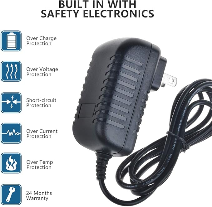 AC/DC Adapter for Theragun Liv DWIN-120170Z DWIN120170Z Percussive Massager Massage Gun 12V