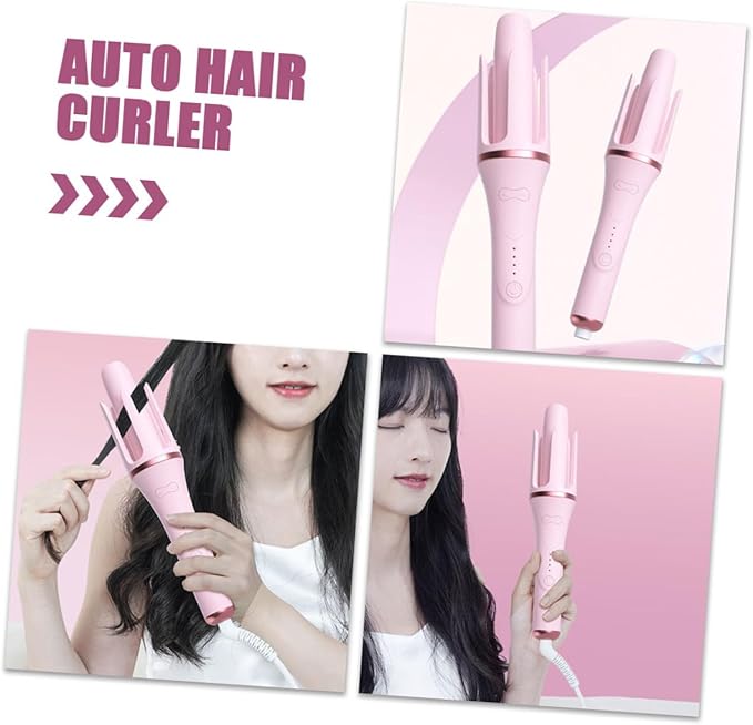 2pcs Automatic Hair Curler Temperature for Effortless Curls Portable Curling Iron for Women for Home and Travel Fast Heating Technology for