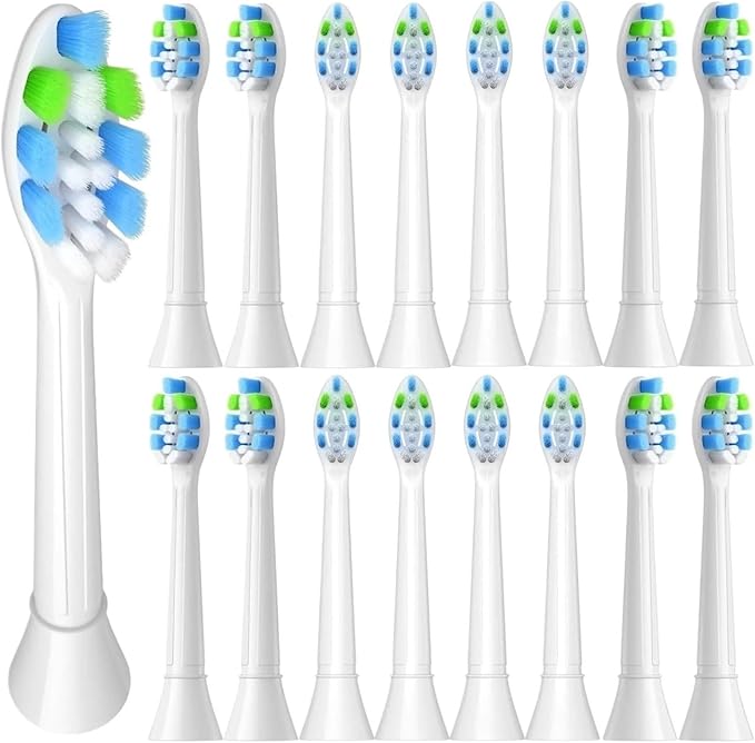 Replacement Toothbrush HeadsCompatible for Soft Electric Brush Head 4100 6500 6100 7500 5300 1100(32pcs)