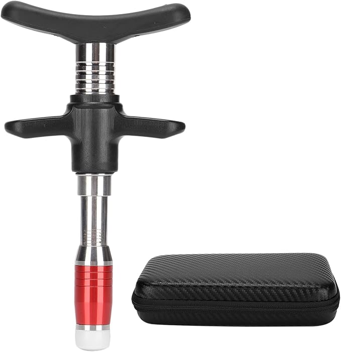 ZJchao Chiropractic Adjustment Tool 10 Levels Manual Single Head Spinal Massager Hand Back Massage Tool Gun Device Portable Chiropractic Adjustment Tool (Red)