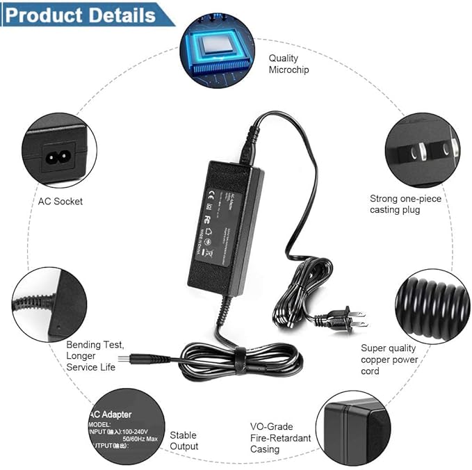 AC DC Adapter Compatible with Sharper Image 1012667 Deep Tissue Massager Percussion Device
