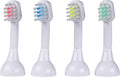 Emmi-dent Metallic/Professional 2-Pin Bristle-Head Attachments - Electric Toothbrush Replacement Heads. Cleans with Ultrasound Waves (Kids 4 Pack)