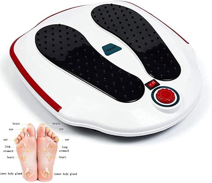Electric Foot Massager Machine Circulation Vibration Blood Booster Electromagnetic Deep Kneading Massaging Nodes for Relieve Fatigue Sore