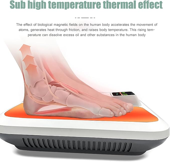 Terahertz Foot Massager Terahertz Therapy Instrument Magnetic Pulse Measuring Health Quantum Instrument 20 Intensities Recovery for Your Feet and Body
