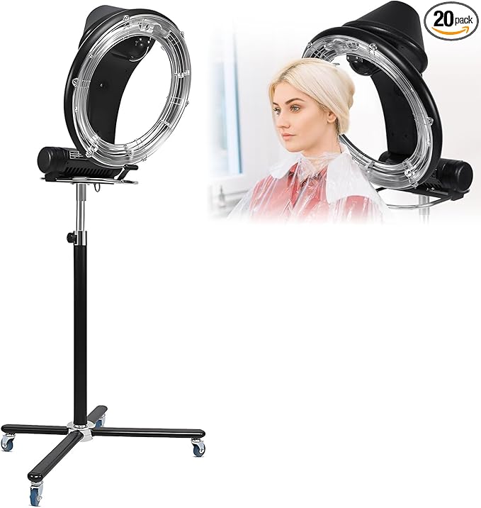 Hair Salon Color Processor &amp DryerPortable Standing Hair Dryer360° Heating Multifunctional Hairs Color Processor for Home Salon Spa Upright