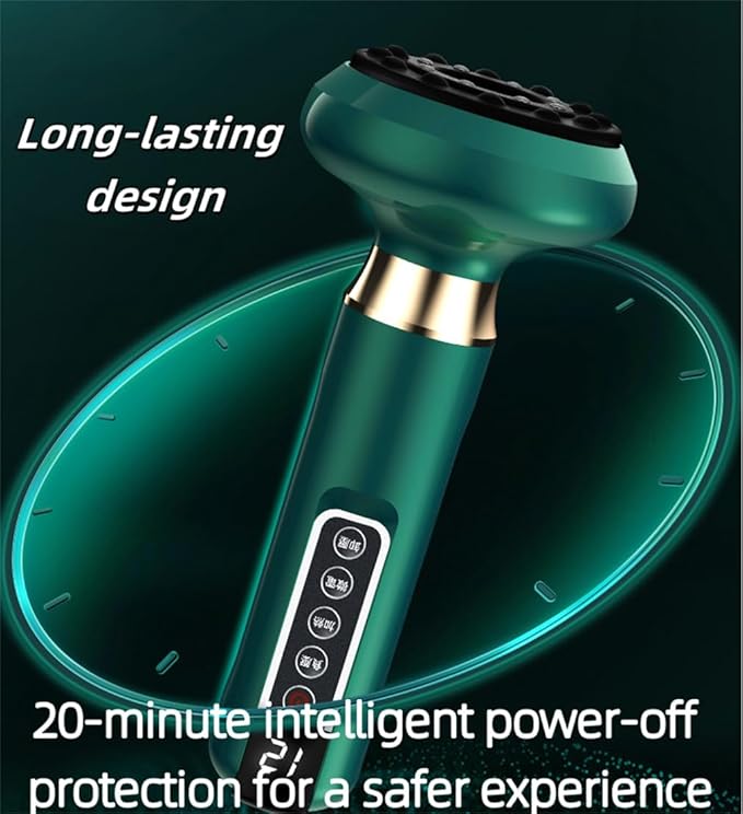 Black Intelligent Handheld Massager Hand-Held Lipolysis Machine Massage Abdominal Belly Thighs Butt Neck Suction Remover Shaping for Women Men at Home