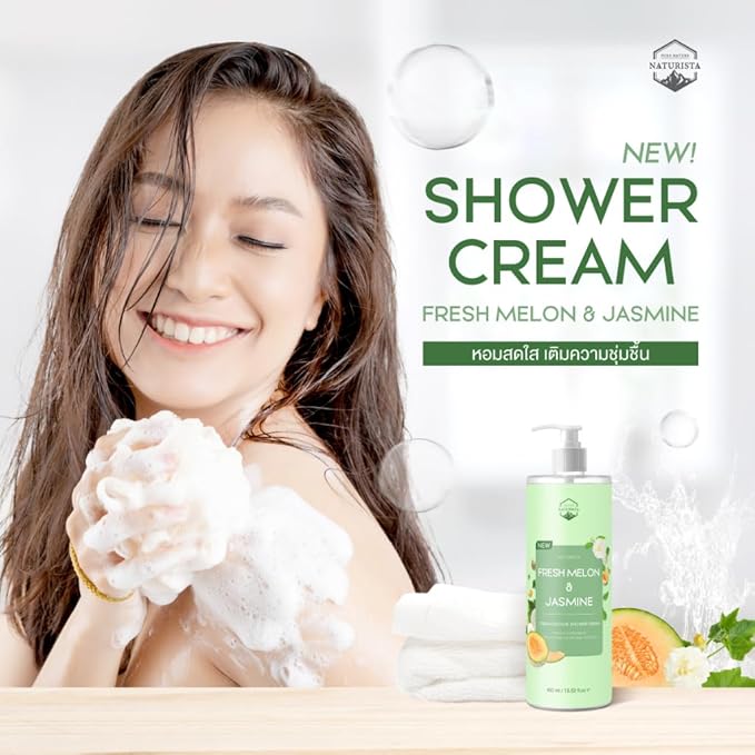 Fresh melon &amp Jasmine shower cream 400ml.